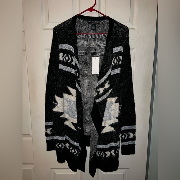 NWT BCBG Max Azria Eyelash Knit Cardigan with Metallic Accents - Picture 1 of 6